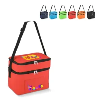 R-PET 600D Dual compartment cooler bag 30 x 20 x 25cm 12L - LT95393 (gadzety reklamowe)